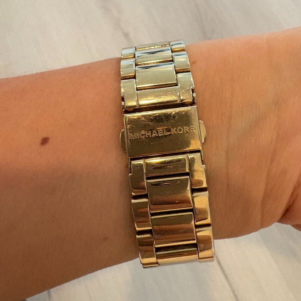 Michael Kors Square Gold Watch - Picture 2 of 4